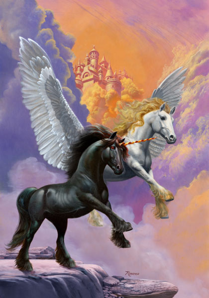 Unicorns And Fairies. unicorns